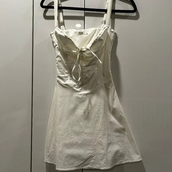 House of Cb Carlotta White Corset Mini Dress | XS - Picture 3 of 9